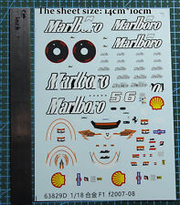 1/18 decalcomanie ferrari