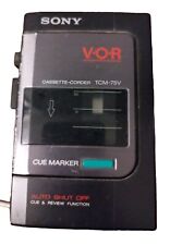 SONY TCM 37V NO WALKMAN RARO REGISTRATORE VOCALE V.O.R. CON CUE MARKER ANNI 80