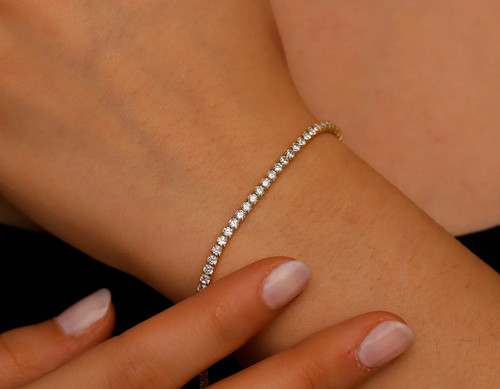 Bracciale tennis donna - tennis, bianco