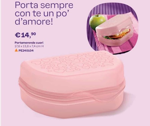 Tupperware portamerende cuori - cuori,