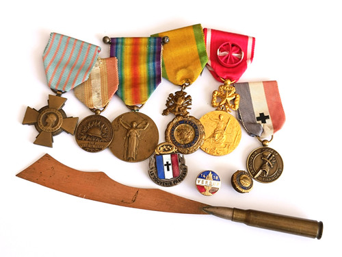 Lot médailles militaires - médailles, wwi