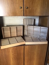 7 Portacassette In Legno Vintage