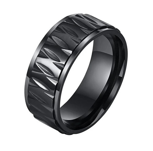 Anello uomo gotico solcato - anello,