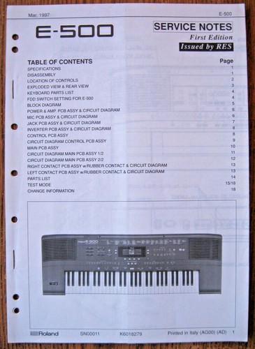 Roland 500 tastiera - e-500,