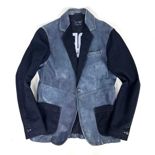 Armani jeans leather indigo - jeans,
