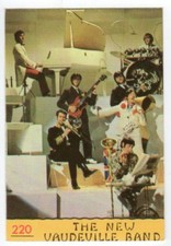 figurina CANTANTI PANINI 1968 REC numero 220 THE NEW VAUDEVILLE BAND