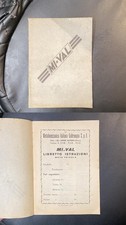 Mi Val libretto originale istruzioni moto veicolo aavv. 