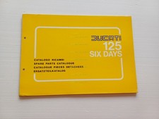 Ducati 125 Six Days 1977 catalogo ricambi originale