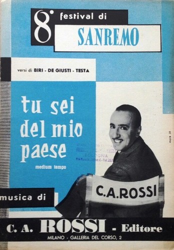 Spartito sanremo 1958 sei - spartito,