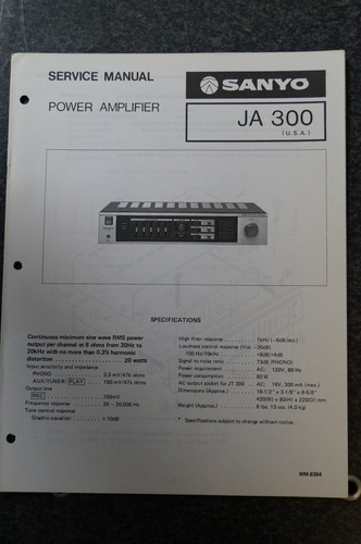 Sanyo 300 manuale - 300, di