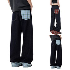 Jeans retrò a quadri