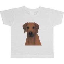 'Regal Rhodesian Ridgeback Face' T-shirt in cotone per bambini/ragazzi (TS050585)