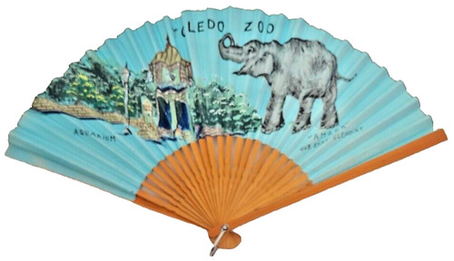 Ventaglio mano souvenir zoo - ventaglio, a