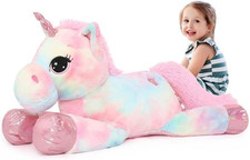 Peluche Unicorno Gigante 80Cm