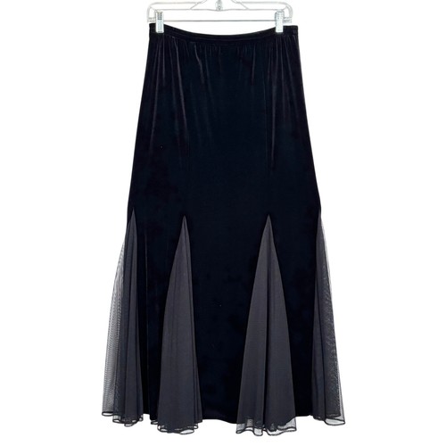 Maxi gonna nera vintage strega