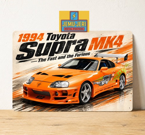 Poster metallo toyota supra - poster,
