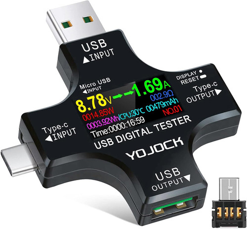 Tester usb multimetro meter - usb,