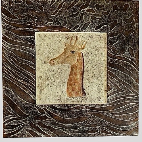Giraffa safari wall art motivo - giraffa,