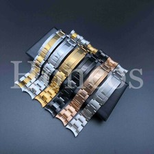 Cinturino orologio 21 mm braccialetto lucido Stilver Sea-Dweller e Deepsea adatto per Rolex