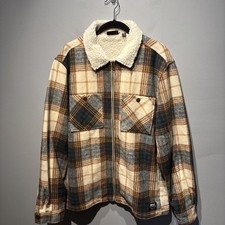 WESC Liam plaid Sherpa trim