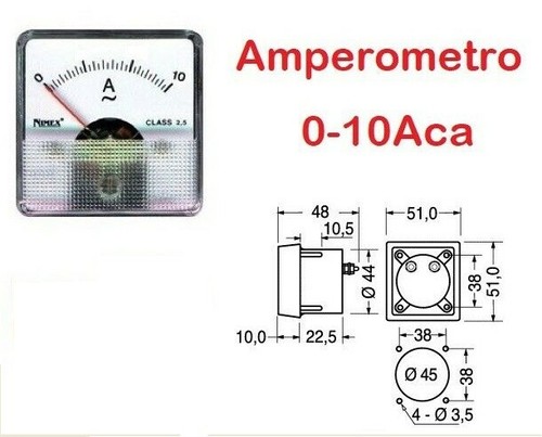 Amperometro analogico - analogico, da