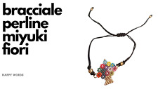 1 bracciale perline miyuki FIORI COLORATI, idee regalo, idee regalo natale, gift