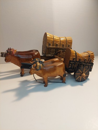 Carrello bue legno - carrello,