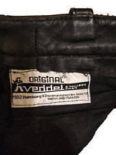 PANTALONE NERO IN PELLE VEDDEL / BIKER