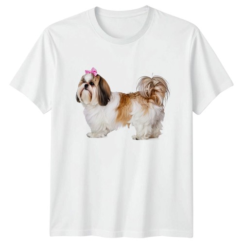 Carino shih tzu cane - shih, fiocco