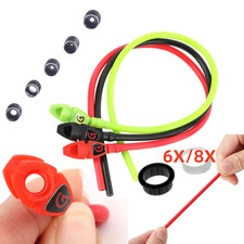 Tiro con l'arco Peep Mirino Foro Tubo di Gomma 6X 8X Chiarificatore Composto Arco Caccia Tiro