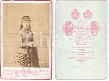 1880 ca NOBILTA' TORINO Ritratto di un'adolescente *Foto SCHEMBOCHE 11x16
