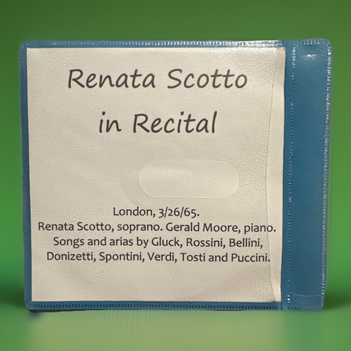 Renata scotto recital - renata, in