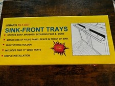 Jobars Vassoi Anteriori Lavabo Inclinabili 11" Bianco (2) con Cerniere Porta Anello Incasso 