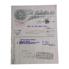 1920 E. Cantelli & C. Macchine Per Scrivere Calcolatrici Milano Fattura C02229