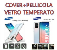 COVER CUSTODIA SILICONE per Samsung Galaxy S10 LITE + PELLICOLA VETRO 