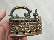Ferro Da Stiro Ottone Antico