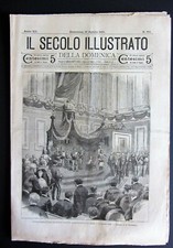 1900 ROMA FUNERALI RE UMBERTO Vittorio Emanuele giuramento TRENI PONTE SALARIO