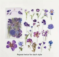 Stickers aesthetic fiori viola