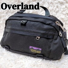 Borsa a tracolla OverLand anni 90 vintage etichetta made in USA nera usata