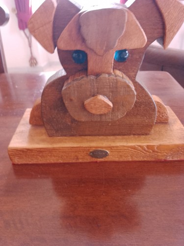 Scultura legno pieno cane - pieno,