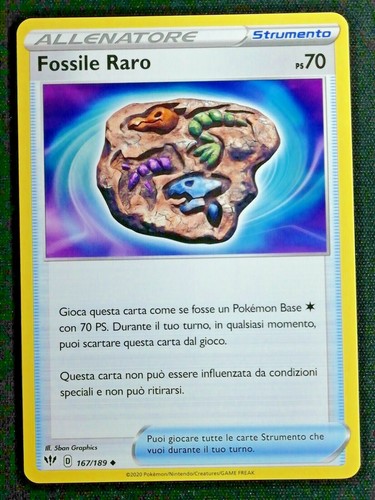 Fossile raro 167 189 strumento - 167/189,