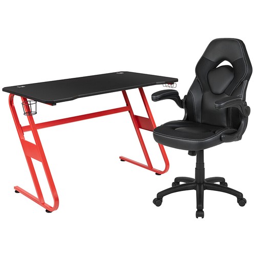 Set scrivania gaming - gaming, rossa