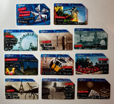 Serie completa 11 Schede Telefoniche Capitali dell'Euro