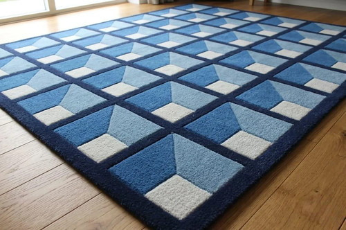 Tappeto griglia geometrica - tappeto,