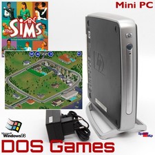 HP MINI-COMPUTER PC WINDOWS 98 SE GIOCHI SSD RS232 PARALLEL DUNE DIABLO THE SIMS 