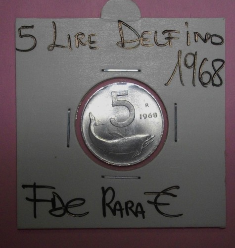 Lire delfino 1968 rara - lire,
