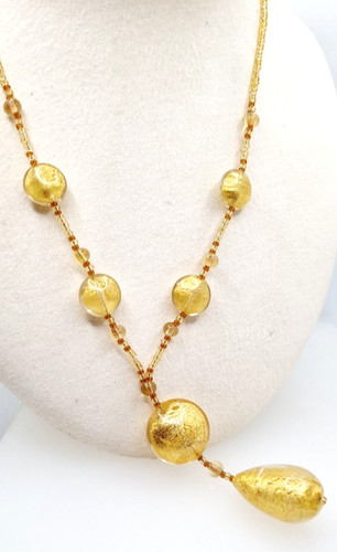 Murano oro collana - murano,
