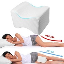 Cuscino ginocchio memory foam dormienti laterali schiena gamba anca dolore sollievo gravidanza + copertura