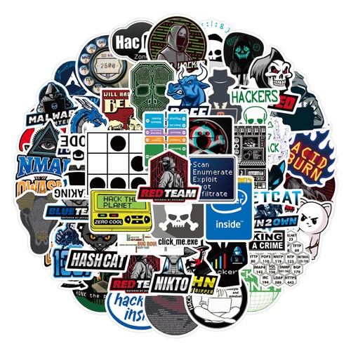 50pcs hacker stickers pack - 50pcs,