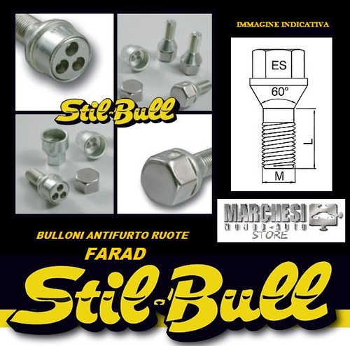 Kit bulloni antifurto stil - kit,